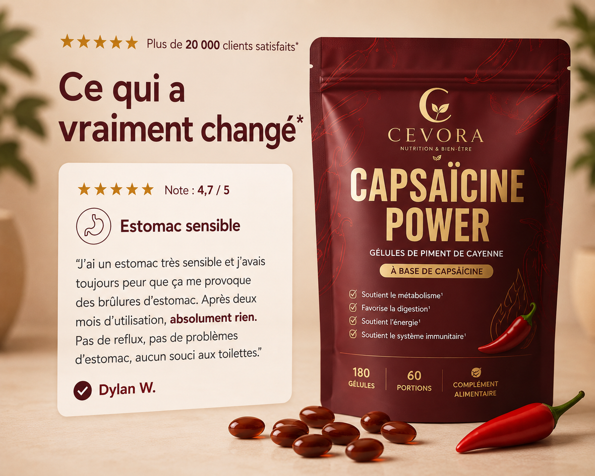 Cevora - Gélules de Piment de Cayenne & Capsaïcine